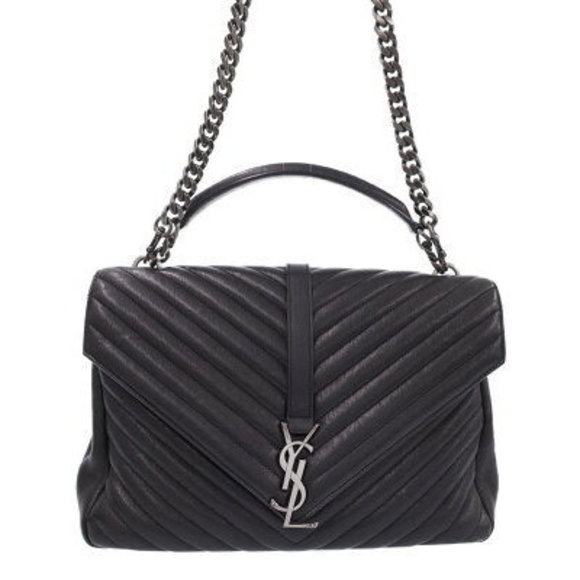 SAINT LAURENT PARIS Monogram Handbag Bag - Picture 1 of 8